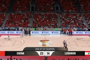 气势如虹！中国男篮首节领先黎巴嫩9分 杨瀚森独得7分3板